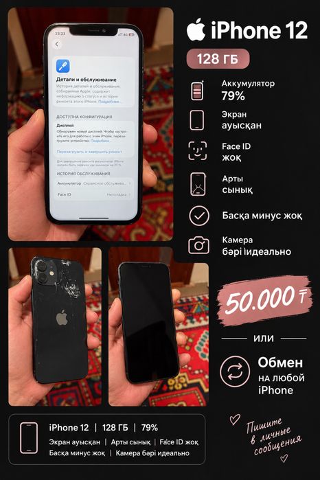 айфон 12 128гб / 79%