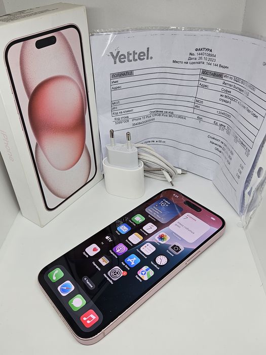 ГАРАНЦИЯ  iPhone 15 Plus – 256GB / 6GB RAM в цвят Pink