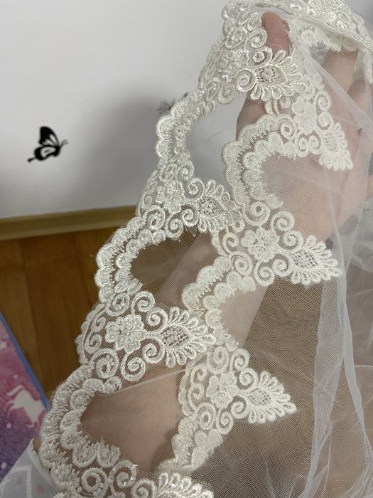 Voal de mireasa lung