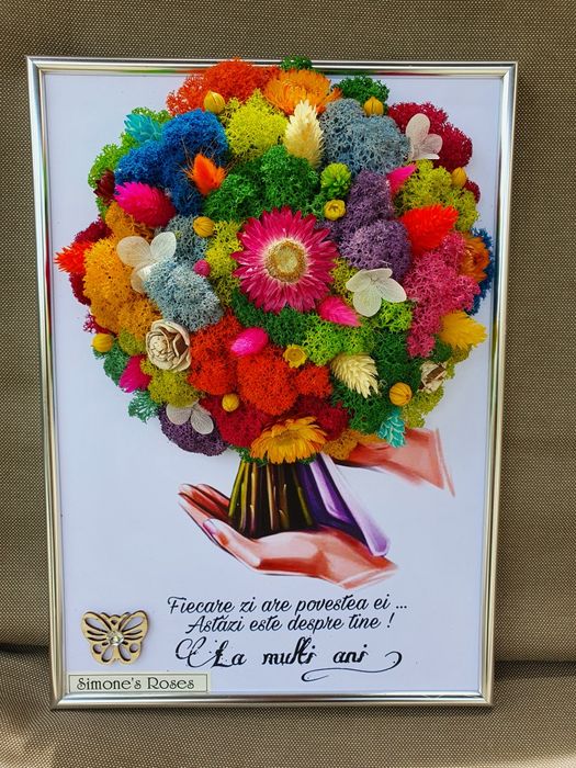 Tablouri aniversare personalizate cu licheni dupa preferintele dvs!