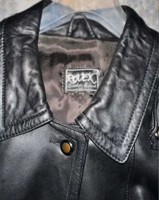 Palton dama PIELE NATURALĂ ROVEX – arata ca nou, Elegant. Clasic