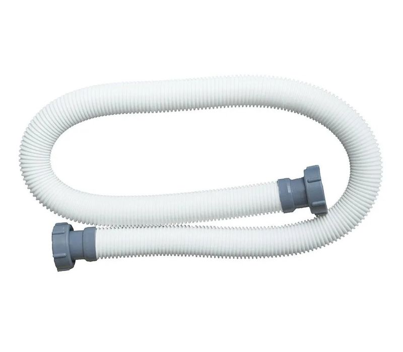 Маркуч за басейн INTEX, 150 см, PVC, диаметър 38 мм, издръжлив, бял
