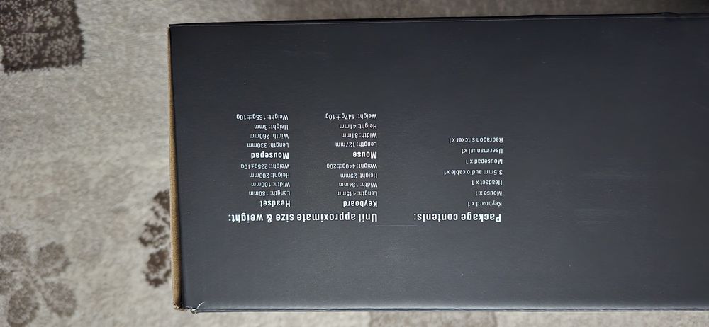 Kit gaming red dragon