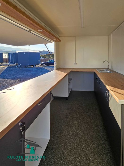 Rulota comerciala FAST FOOD, FOOD TRUCK! 4X2M ! PE STOC