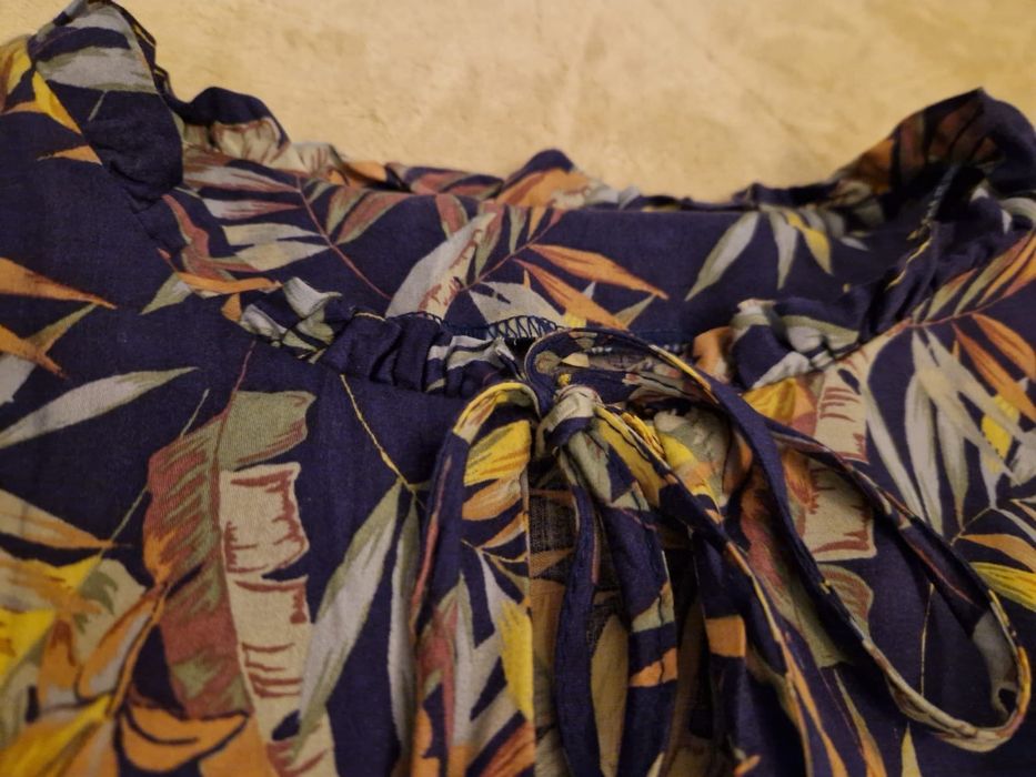 Rochie cu talie elastica si cordon