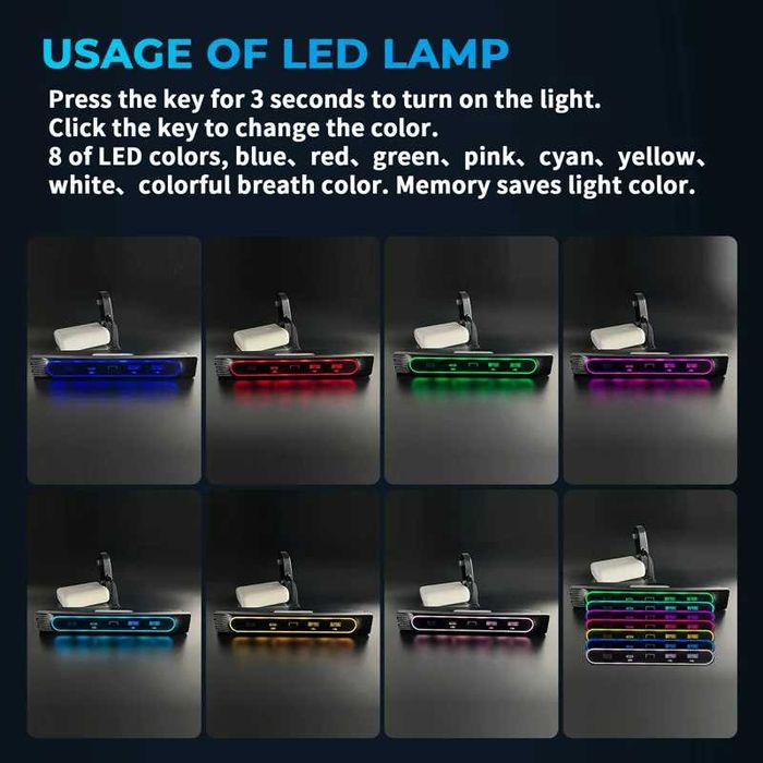 accesorii hub doking usb Tesla  3/Y -27 W  cu lumini