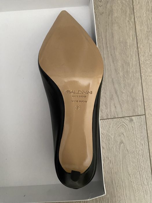 Pantofi negri piele Baldinini Noi