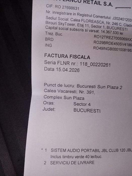 Boxa JBL Originala Nu am cuvinte ce sunet clar și boss puternic. Plus o stațle subwoofer 100w cadou