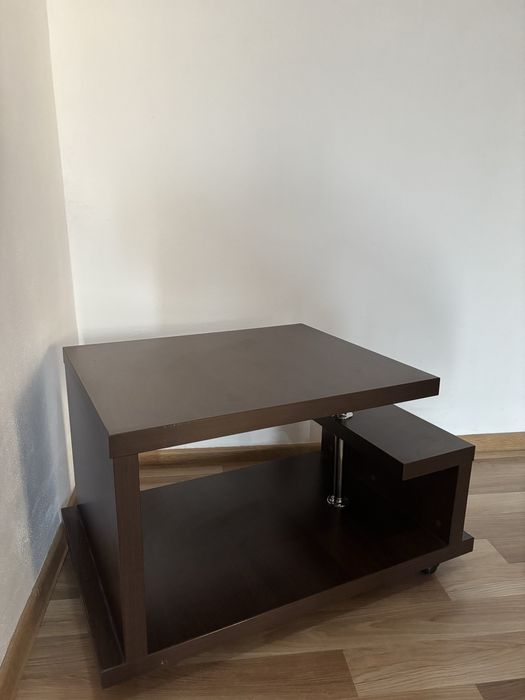 Masuta de cafea wenge de pal dublu