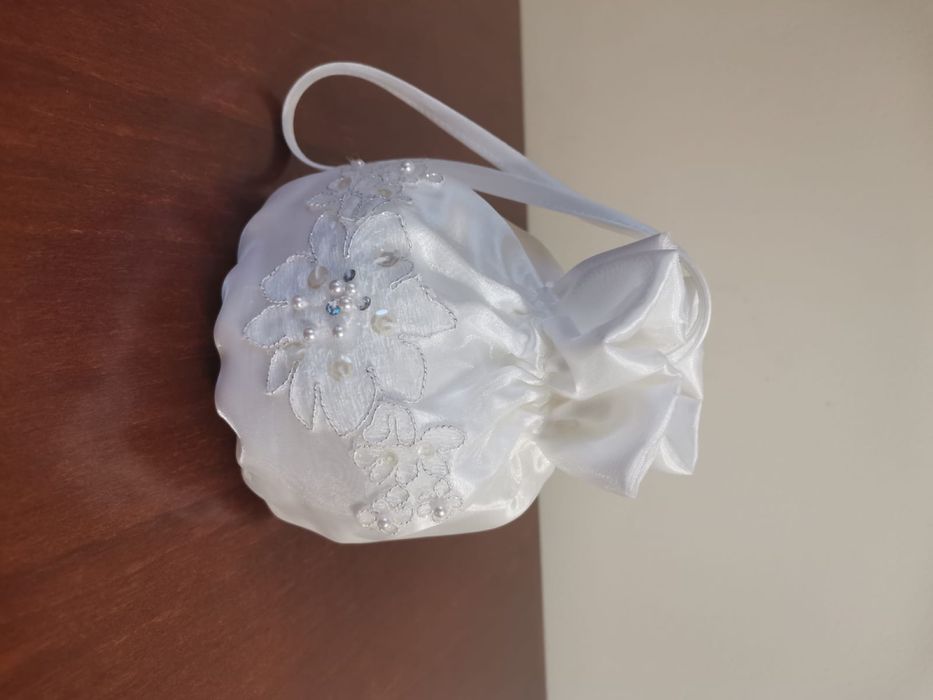 Poseta mireasa satin