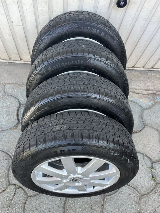 Jante 4x100mm, anvelope 175/65 R15, VW UP, Seat, Opel, Skoda Kia