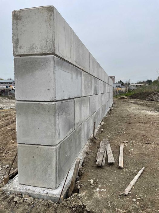 Бетонови блокове с ширина 40 см и 60 см