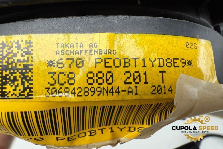 Airbag volan / sofer 3C8880201T Volkswagen VW Passat B7 [2010 - 2015]