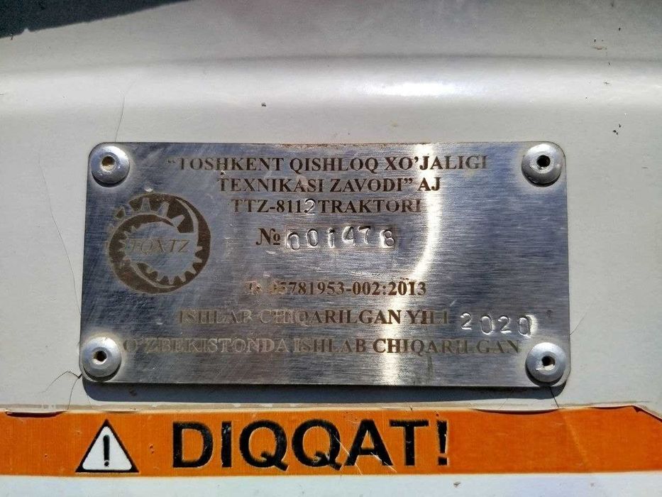 TTZ-811 traktor – 2020 yil, ishga tayyor, zo‘r variant!