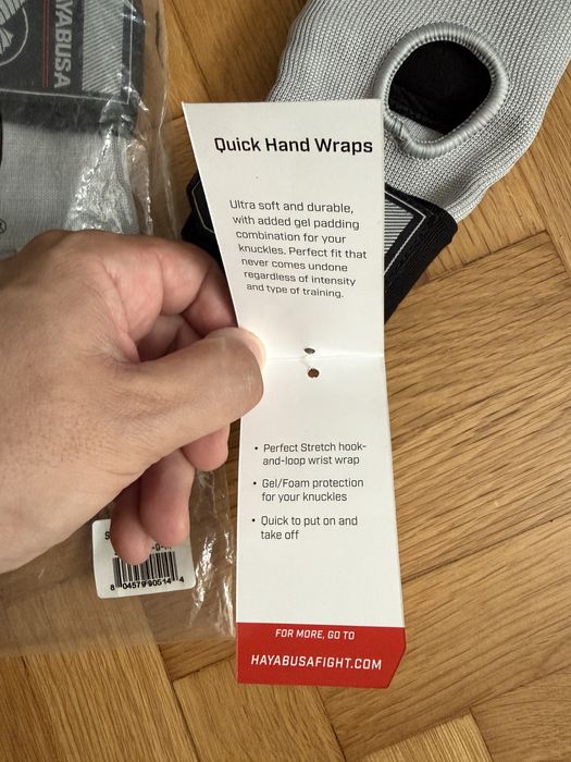 Hayabusa Quick Gel Boxing Hand Wrap Gloves - Hayabusa бързи боскови бинтове за ръце с гел