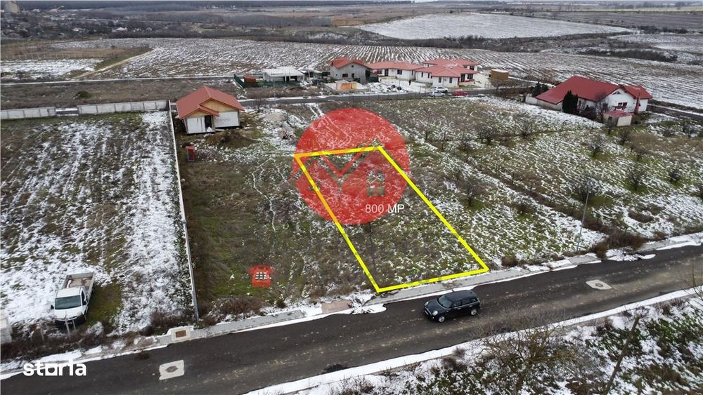 Teren 800 mp Mahmudia, utilitati, zona turistica