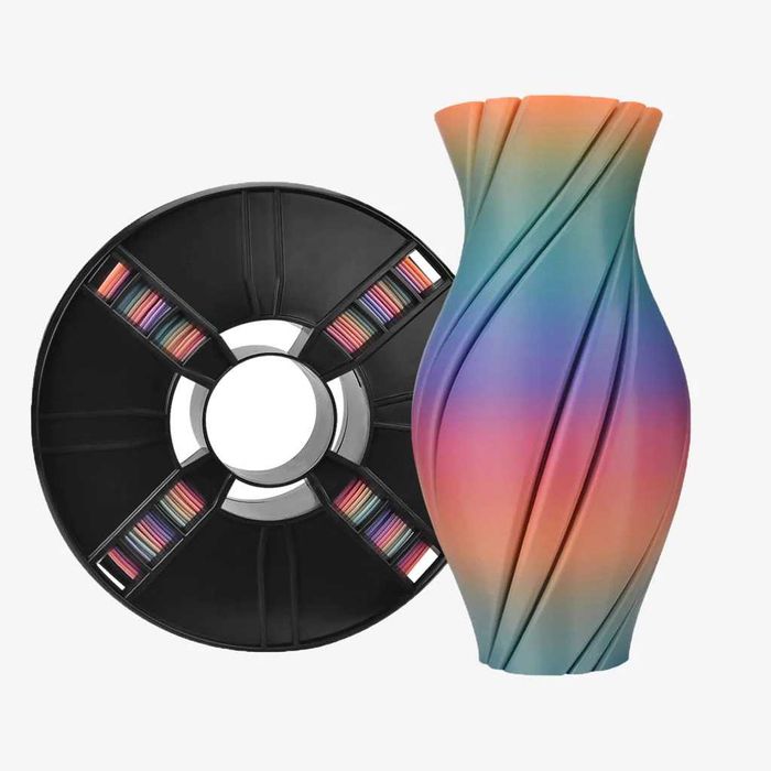 PLA Rainbow Silk Filament, ПЛА Филамент Дъга (Нишка) за 3Д Принтер