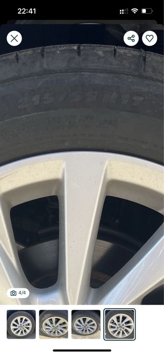 Продам диски с резиной на камри 75