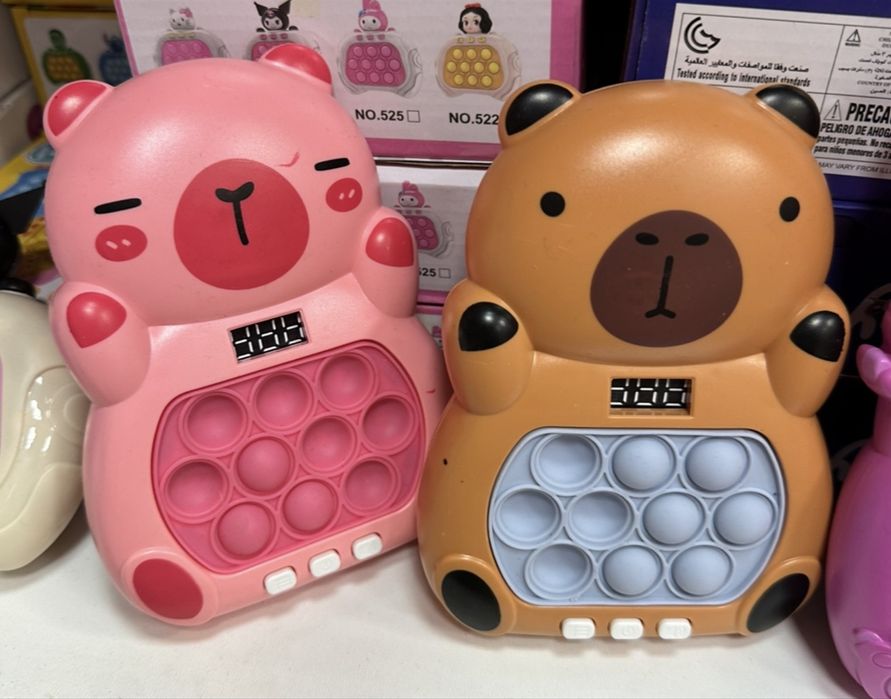 Електронна антистрес попит игра Капибара/Стич/Stitch Pop it quick push
