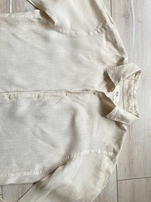 UNIQLO 100% linen лен мъжка ленена риза размер S