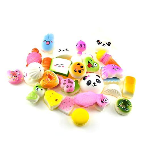 Jucarii Squishy breloc parfumate, cu revenire lenta - Set 10 jucarii
