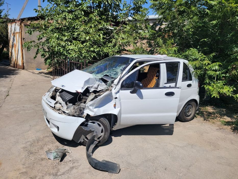 Matiz avariya holatida. Матиз авария холатида