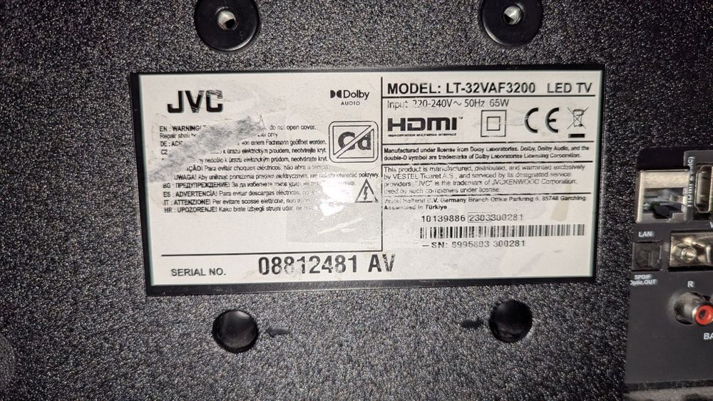 Телевизор JVC LT-32VAF3200 за части