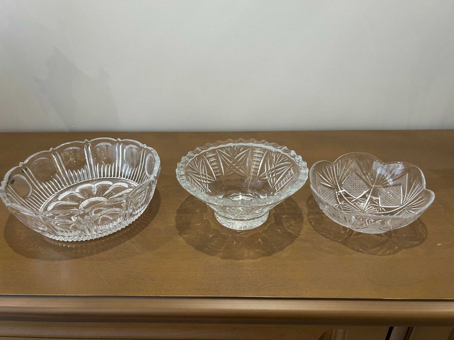 Кристални купи в три размера