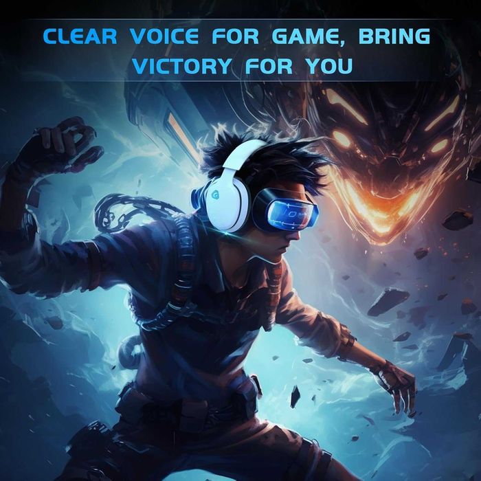 Gtheos 2.4GHz безжични геймърски слушалки за PS5, PS4 Fortnite & Call of Duty/FPS геймъри