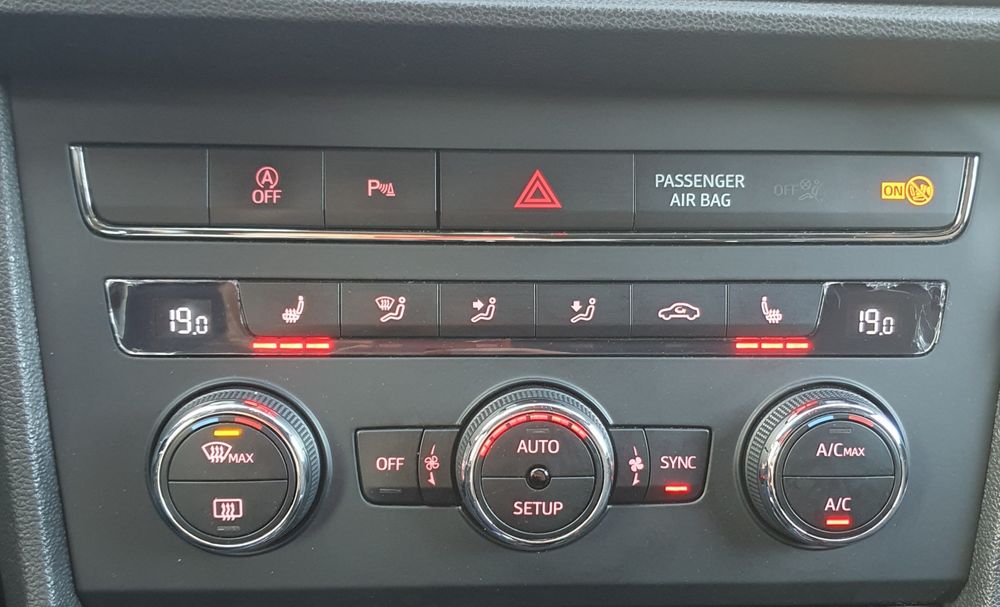 Panou clima seat leon 5F