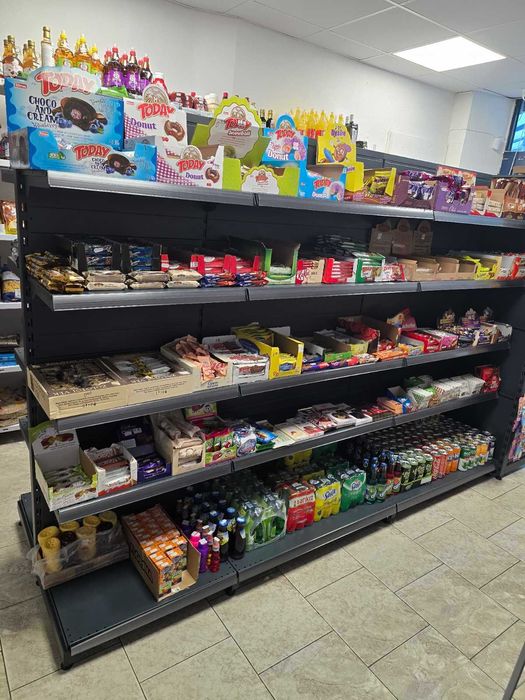 Стелажи за магазин нови на промоция  - крайстенни и островни