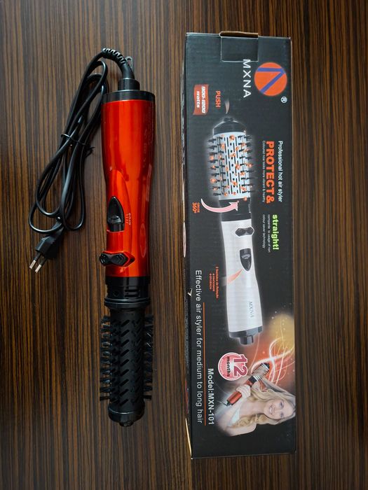 Perie de par electrica multifunctionala, ceramica turmalina, 1200W, 3 trepte de temperatura, set 2 capete