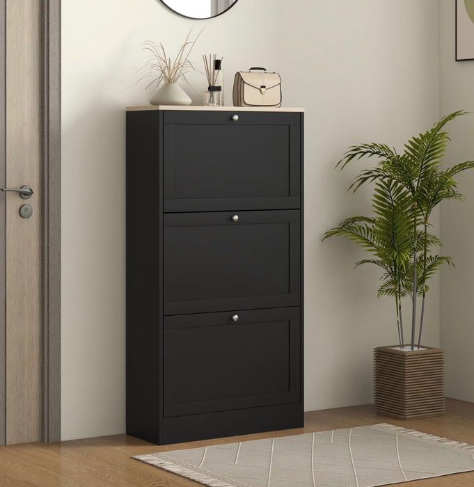 Черен Шкаф за обувки