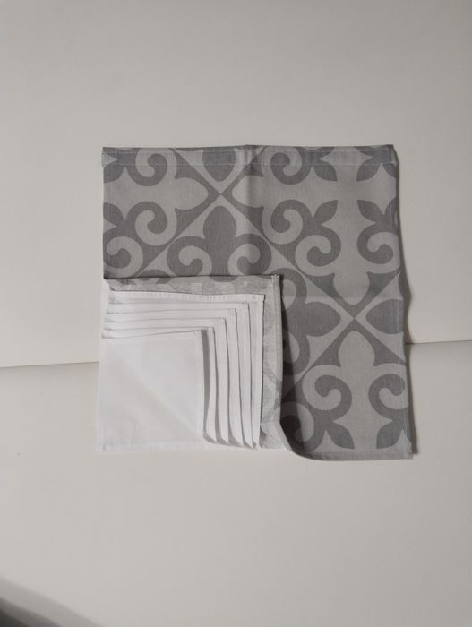 Сыпыра комплект в сером цвете орнамент