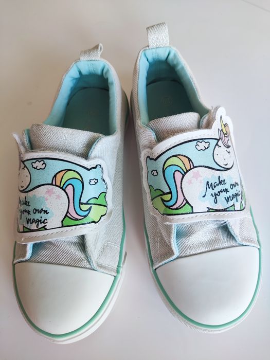 Сребристи детски гуменки