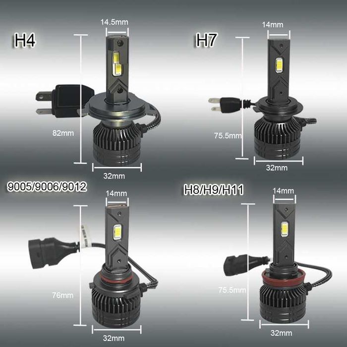 Instalatie LED auto canbus Gotek - H8 - H11 6000K - 110W-18.000 lumeni