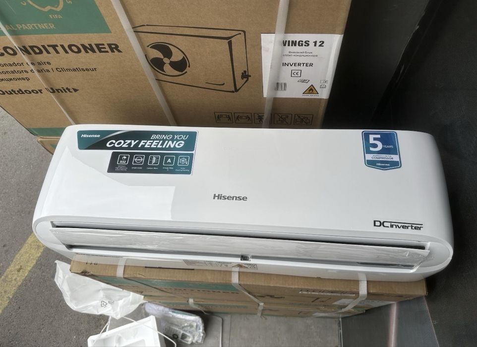 Кондиционер Hisense 12 WINGS DC Inverter, фреон R32 Доставка бесплатно