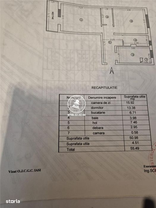Apartament 2 camere de inchiriat, decomandat, etajul 1 - Gara