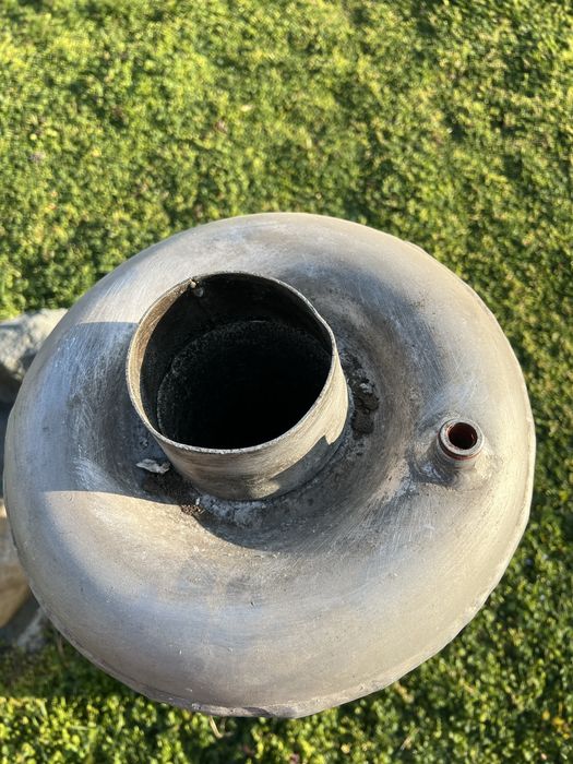 Алуминиев бойлер на дърва 80 литра с чугунена основа