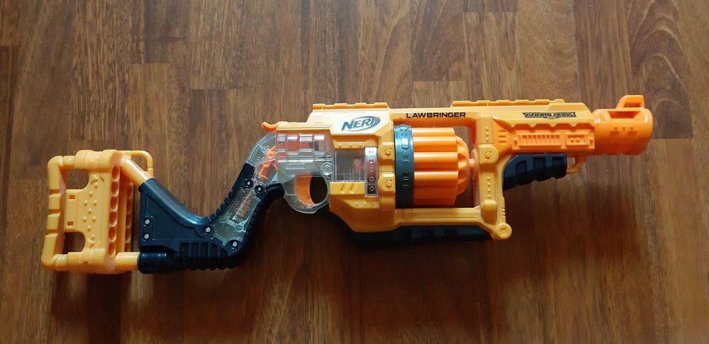 Nerf Lawbringer Doom lands