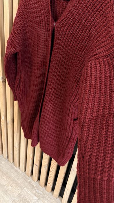 Кардиган в цвете бургунди