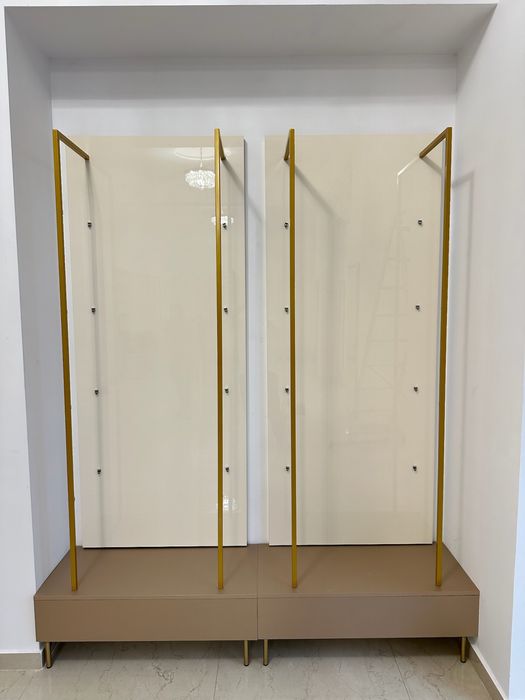 Corpuri modulare premium MDF + polițe din sticlă securizată | H 240 cm | Design modern