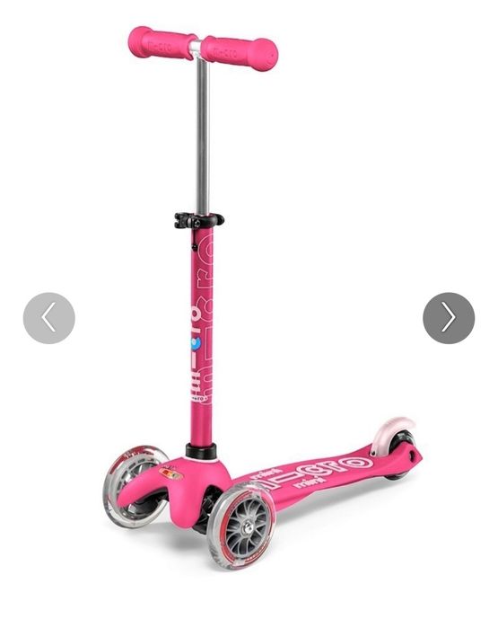 Trotineta Mini Micro 3in1 Deluxe Pink cu maner parental