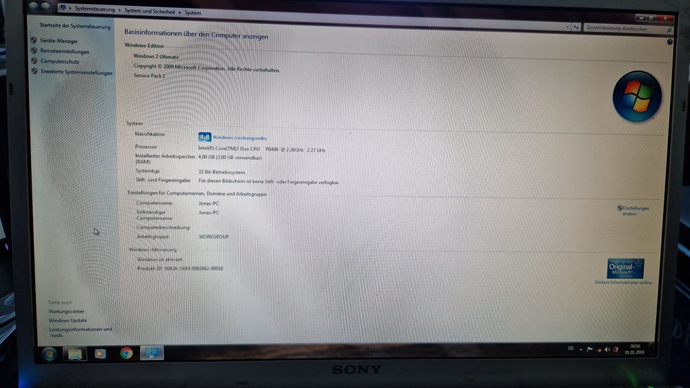 Sony vaio pcg-3b1m
