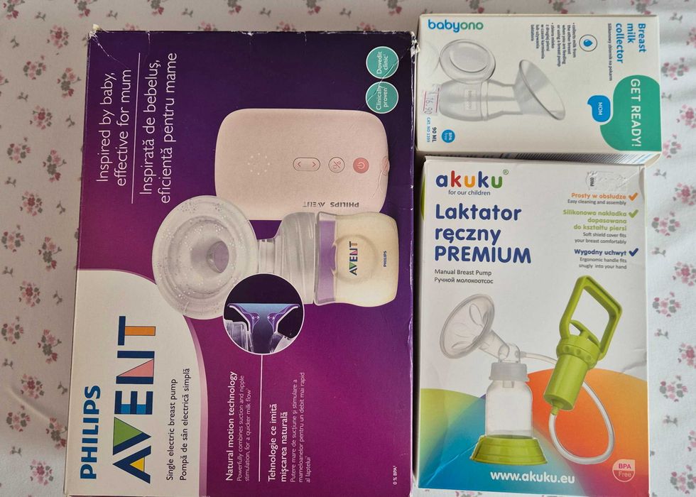 3 бр. Помпа за кърма - Philips avent - Akuku Premium - Babyono Get Ready