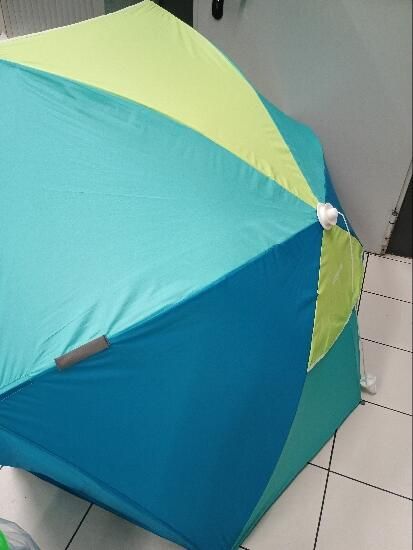 Adăpost umbrelă plajă Iwiko 180 albastru - produs resigilat Decathlon