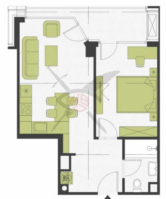 Продава се Двустаен апартамент в София, Кръстова вада - 68 кв.м за 2800 €/кв.м - Снимка #1