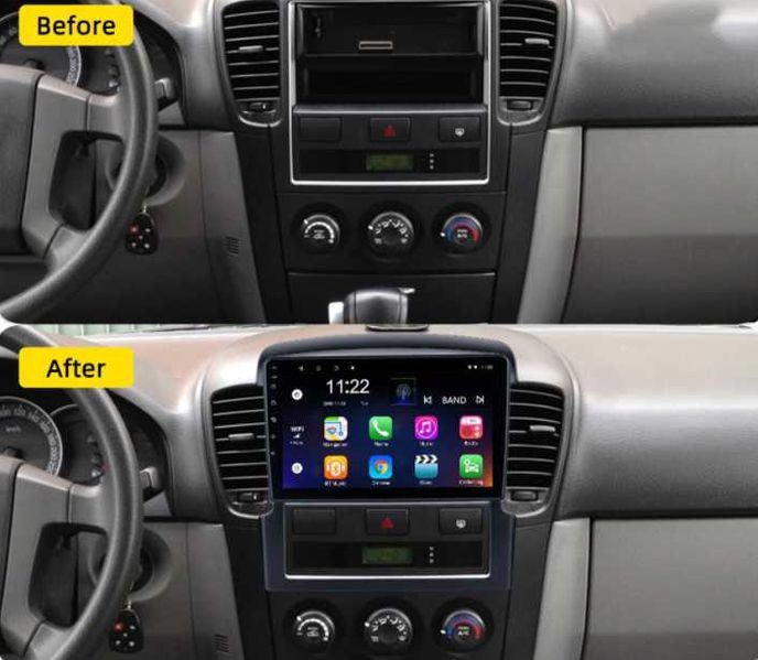 KIA SORENTO 2006-2009 I gen (facelift) - 9'' Андроид Навигация, 9393