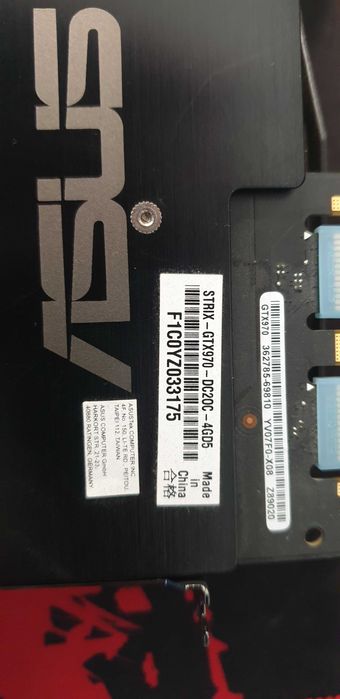 Видео карта Asus Strix GeForce GTX 970 DirectCU II OC 4GB