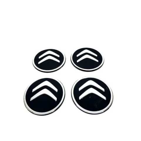 Метални стикери за капачки на джанти или тасове CITROËN 60 мм (4 броя)